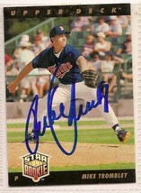 mike trombley Signed autographed Card 1993 Upper Deck RC - £7.50 GBP