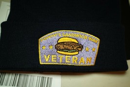 Popeye&#39;s Sandwich War Veteran Embroidered Beanie in LSU Louisiana Tigers - £18.34 GBP