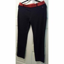 Danskin Now Yoga Leggings Black w/Coral Band Med(8/10) - $12.19