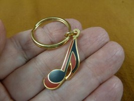 (M332-d) Pick 1 of 4 EIGHTH 8th NOTE 24k GOLD plt Jewelry KEYRING I love... - £14.52 GBP