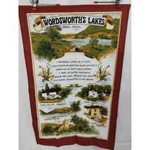 Wordsworths Lakes Souvenir Cotton Tea Towel Lake District Clive Mayor - £14.03 GBP