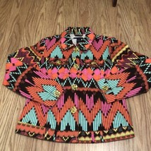 boston proper hippie festival boho embellished jewels  jacket size Medium Aztec - £21.92 GBP