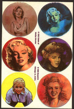 Vintage Group of 12 Marilyn Monroe Sticker Sheets Licensed by the Estate. - £11.16 GBP