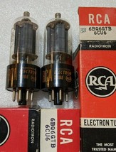 6BQ6GTB / 6CU6 Two (2) Rca Tubes Nos Nib - £6.38 GBP