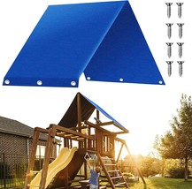 Outdoor Swing Playset Shade Tarp Replacement, 52 X 89 Inch Playground Roof - £31.15 GBP