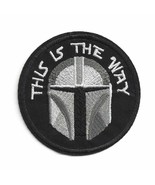 MANDALORIAN IRON ON PATCH 3&quot; Embroidered Applique This Is The Way Star W... - $6.79 CAD