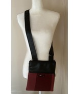 Echos In The Attic Crossbody Bag Purse Maroon Red Black Recycled Vegan U... - $492.27 MXN