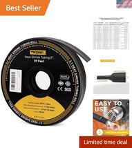 3:1 Shrink Ratio Adhesive Lined Heat Shrink Tube, 59 Ft x 1&quot; for Profess... - $58.50