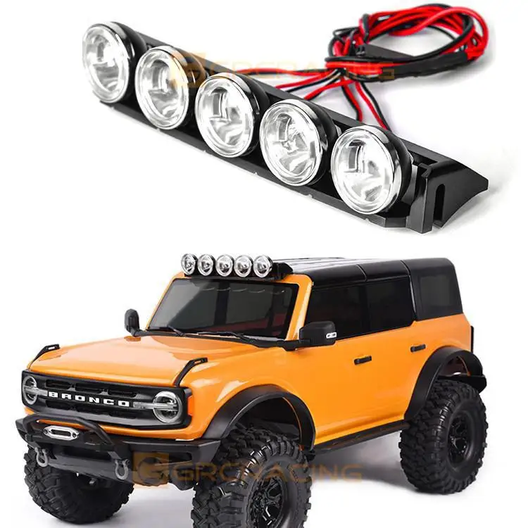 Grc Rc Car Roof Spotlight For Trax TRX4 Bronco K5 Axial Scx10III Off-Road Rally - £19.56 GBP