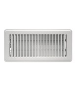 Floor Register Louvered White 4 Inch By 10 Inch  - £19.65 GBP