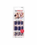 KISS imPRESS Flash Mob &quot;BIPA050&quot; by Broadway Press-On Manicure Nails-24pc - $279.10 MXN