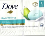Dove Awakening Pear &amp; Aloe Scent 8 Soap Bars Quarter Moisturizing Cream - $29.99