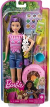Barbie It Takes Two Camping Playset 10&quot; Skipper Doll Pet Bunny Firepit Ages 3+ - £29.27 GBP