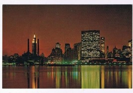 New York Postcard New York City United Nations Empire State Building At Night - £1.71 GBP