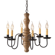 Gettysburg Chandelier in Pearwood - $455.35