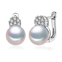 Earrings natural freshwater pearl earrings for women fashion evening party wedding fine thumb200