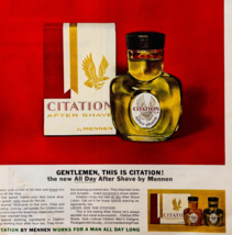 1963 Mennen Citation Advertisement Vintage Men&#39;s After Shave Cologne DWXX2 - $473.67 MXN