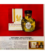 1963 Mennen Citation Advertisement Vintage Men&#39;s After Shave Cologne DWXX2 - $24.99
