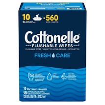 Cottonelle Flushable Wet Wipes For Adults Butt Toilet Disposable Bathroom 560 Ct - $36.99