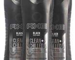 3 Count Axe 16 Oz Black Clean &amp; Chilled Frozen Pear &amp; Cedarwood Scent Bo... - $34.99