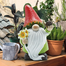 Solar Gnomes Garden Statues with Solar Strawberry Lights - Spring Gnomes for Gar - £33.10 GBP