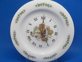 Royal Vale Dinner Plate Kitchen Clock Fruit Harvest - $19.99