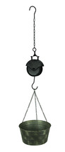 Vintage Metal Pail and Pulley Indoor Outdoor Hanging Planter - £38.09 GBP