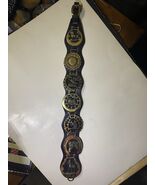 Vintage 20th Century Leather And Brass Horse Bridle With Parade Medallions. - $59.40