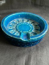 Aldo Londi for Bitossi. Ashtray in Rimini-blue glazed ceramics - £95.71 GBP