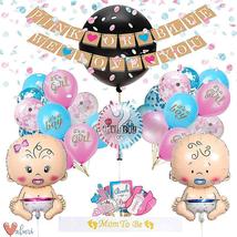 Gender Reveal Decorations Baby Boy Or Girl Gender Reveal Party Supplies Kit - £20.42 GBP