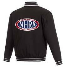 NHRA JH Design Two Hits Poly Twill Varsity Jacket Embroidered Patch Logo... - $139.99