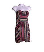 STARING AT STARS URBAN OUTFITTERS Size 0 Strapless Striped Jacquard Dres... - $27.73 CAD