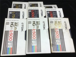 Betamax USED TDK Super Avilyn L-750 or L-500 Tapes Sold As Blanks 9ct UChoose - £17.62 GBP
