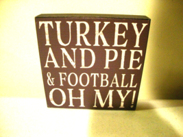 Fall Football Block Sign image 2