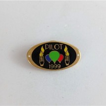 Vintage 1999 Pilot Hot Air Balloons Oval Lapel Hat Pin - $8.42