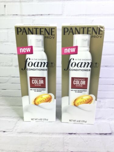 Primary image for Pantene Pro-V Radiant Color Shine In The Shower Foam Conditioner 2 Pack NEW