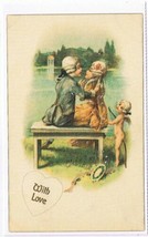 Postcard To My Valentine With Unchanging Love ? Old Fashioned Love Repro... - $2.89