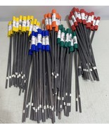 Marking  Marker Flags Lawn 500 Total 100 Each Red, Yellow, Green, Blue, ... - $34.86