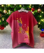 Vintage Hand-Drawn Batik Kaftan Dresses from Southern Thailand with Ches... - $55.00
