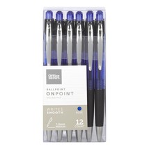 FORAY Soft-Grip Retractable Ballpoint Pens, 1.0 mm, Blue Barrel, Blue In... - $25.99