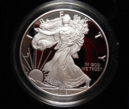 2019-W Proof Silver American Eagle 1 oz coin w/box &amp; COA - 1 OUNCE - £66.95 GBP