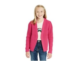 Girls&#39; XS 4/5 Short Open Layering Cardigan Cat &amp; Jack Pink New With Tags - £11.27 GBP