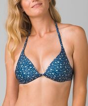prAna Lexie Size Small (S) Adjustable Triangle Halter Top Deep Indigo Ch... - $37.37 CAD