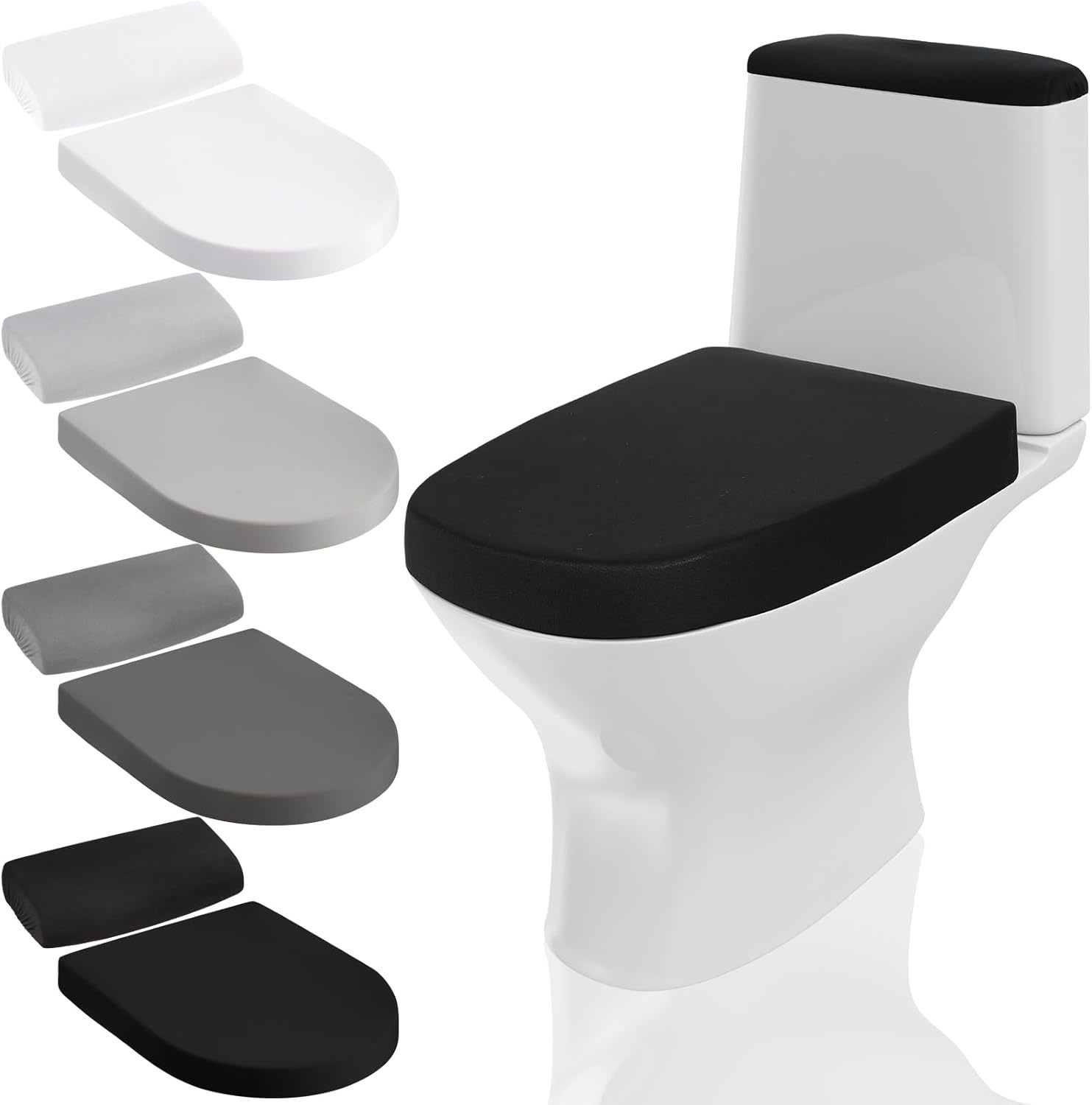 8 Pcs Toilet Lid Cover And Toilet Tank Lid Cover, Bathroom Soft Toilet L... - $35.98
