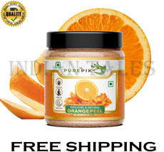Pure Pik Organic Orange Peel Powder for skin 200 Gram Jar Pack | - £19.92 GBP