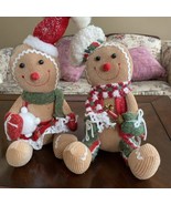 Gingerbread Boy/Girl/Couple Doll Plush Christmas Weighted Bottom Cooking... - $29.69