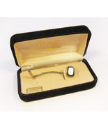 NOS In Box Vintage Mid Century MCM Foster Rhodium Finish &quot;T&quot; Monogram Ti... - £15.50 GBP