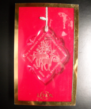 Lenox Christmas Ornament 2000 Inspirationals Hope and Love Reindeer Original Box - $8.99