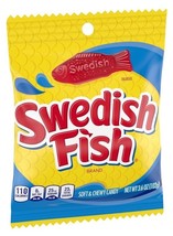 Swedish Fish Original Flavor Soft &amp; Chewy Gummy Candy 1ea 3.6oz Bag-NEW-... - $7.80