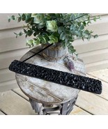 Wooden Incense Holder Infused with Black Obsidian Stones 10&quot; - $18.95